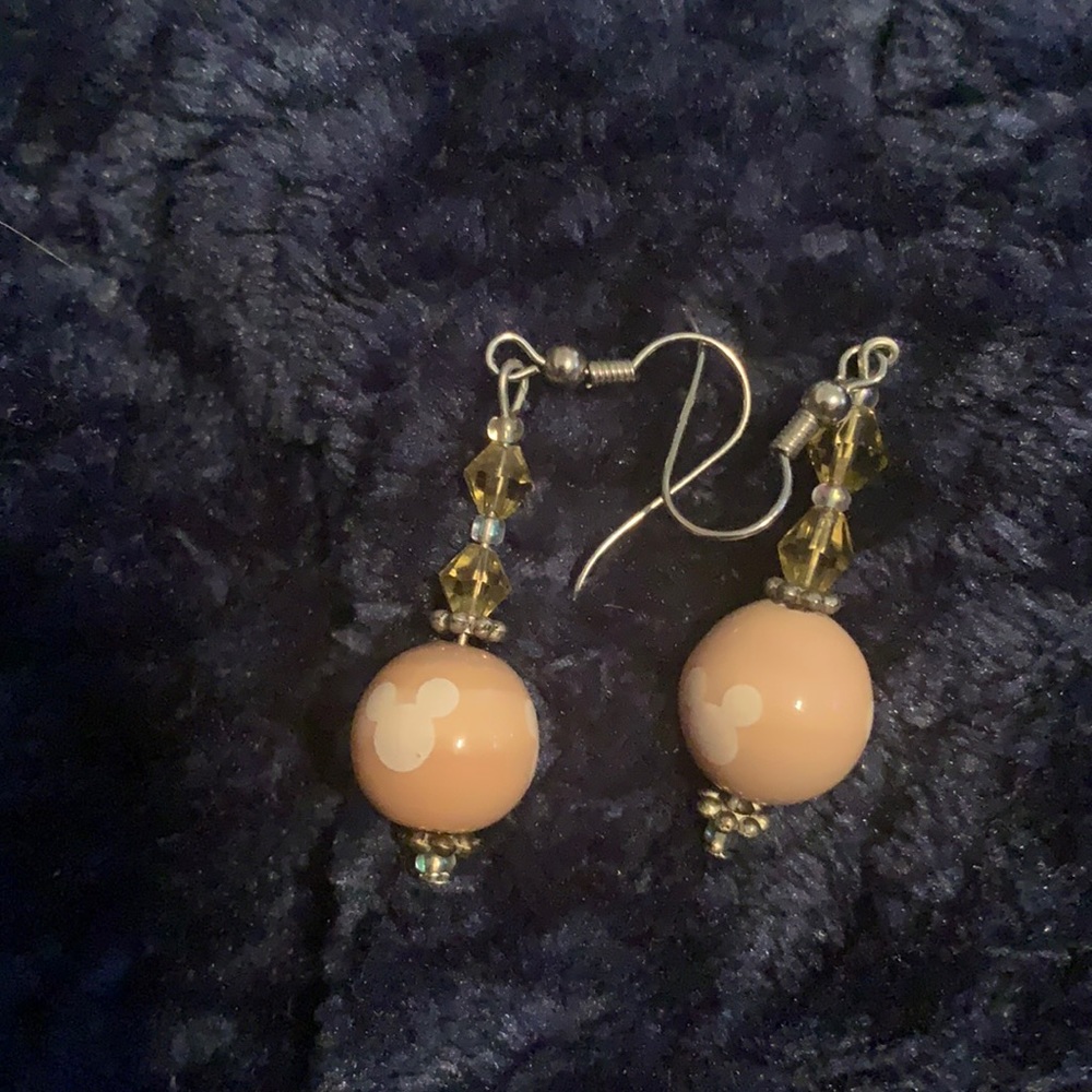 Tan Disney earrings